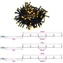 vidaXL Mini karácsonyfa szett 120 cm 275 LED Meleg fehér PVC