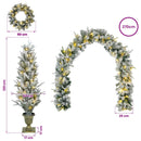 vidaXL Mini Karácsonyfa 120 cm 275 LED Meleg fehér PVC és PE