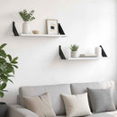 vidaXL Falpolcok 2 db Fehér 50 x 20 x 17 cm