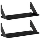vidaXL Falpolcok 2 db Fekete 50 x 20 x 17 cm