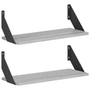 vidaXL Falpolcok 2 db Szürke Sonoma 50 x 20 x 17 cm