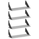 vidaXL Falpolcok 4 db Szürke Sonoma 50 x 20 x 17 cm