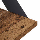 vidaXL Falpolcok 2 db Antik Fa 50 x 20 x 17 cm