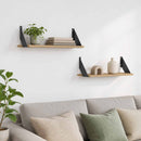 vidaXL Falpolcok 2 db Kézműves Tölgy 50 x 20 x 17 cm