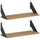vidaXL Falpolcok 2 db Kézműves Tölgy 50 x 20 x 17 cm
