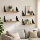 vidaXL Falpolcok 4 db Kézműves Tölgy 50 x 20 x 17 cm