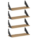 vidaXL Falpolcok 4 db Kézműves Tölgy 50 x 20 x 17 cm