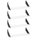 vidaXL Falpolcok 4 db Fehér 60 x 20 x 17 cm