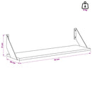 vidaXL Falpolcok 2 db Kézműves Tölgy 70 x 20 x 17 cm
