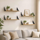 vidaXL Falpolcok 4 db Kézműves Tölgy 70 x 20 x 17 cm