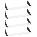vidaXL Falpolcok 4 db Fehér 80 x 20 x 17 cm