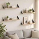 vidaXL Falpolcok 4 db Sonoma Tölgy 80 x 20 x 17 cm