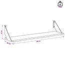 vidaXL Falpolcok 4 db Sonoma Tölgy 80 x 20 x 17 cm
