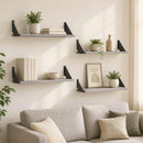 vidaXL Falpolcok 4 db Szürke Sonoma 80 x 20 x 17 cm