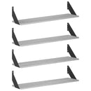 vidaXL Falpolcok 4 db Szürke Sonoma 80 x 20 x 17 cm