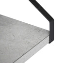 vidaXL Falpolcok 2 db Betonszürke 30 x 16 x 15,5 cm