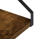 vidaXL Falpolcok 2 db Füstös Tölgy 30 x 16 x 15,5 cm