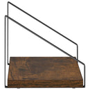 vidaXL Falpolcok 4 db Füstös Tölgy 30 x 16 x 15,5 cm