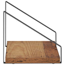 vidaXL Falpolcok 2 db Antik Fa 30 x 16 x 15,5 cm