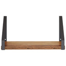 vidaXL Falpolcok 4 db Antik Fa 30 x 16 x 15,5 cm