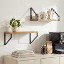 vidaXL Falpolcok 2 db Kézműves Tölgy 30 x 16 x 15,5 cm