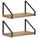 vidaXL Falpolcok 2 db Kézműves Tölgy 30 x 16 x 15,5 cm