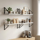 vidaXL Falpolcok 4 db Fehér 40 x 16 x 15,5 cm