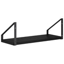 vidaXL Falpolcok 4 db Fekete Tölgy 40 x 16 x 15,5 cm