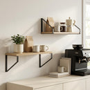 vidaXL Falpolcok 2 db Sonoma Tölgy 40 x 16 x 15,5 cm