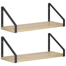 vidaXL Falpolcok 2 db Sonoma Tölgy 40 x 16 x 15,5 cm