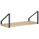 vidaXL Falpolcok 2 db Sonoma Tölgy 40 x 16 x 15,5 cm