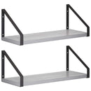 vidaXL Falpolcok 2 db Szürke Sonoma 40 x 16 x 15,5 cm