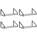 vidaXL Falpolcok 4 db Szürke Sonoma 40 x 16 x 15,5 cm