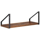 vidaXL Falpolcok 2 db Antik Fa 40 x 16 x 15,5 cm