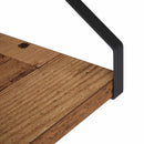 vidaXL Falpolcok 4 db Antik Fa 40 x 16 x 15,5 cm