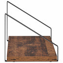 vidaXL Falpolcok 4 db Antik Fa 40 x 16 x 15,5 cm