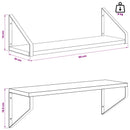 vidaXL Falpolcok 4 db Fehér 50 x 16 x 15,5 cm