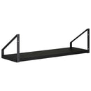 vidaXL Falpolcok 2 db Fekete Tölgy 50 x 16 x 15,5 cm