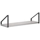 vidaXL Falpolcok 2 db Betonszürke 50 x 16 x 15,5 cm