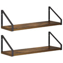 vidaXL Falpolcok 2 db Füstös Tölgy 50 x 16 x 15,5 cm