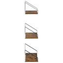 vidaXL Falpolcok 6 db Füstös Tölgy 40 x 16 x 15,5 cm