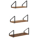 vidaXL Falpolcok 6 db Antik Fa 40 x 16 x 15,5 cm