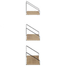 vidaXL Falpolcok 6 db Kézműves Tölgy 40 x 16 x 15,5 cm