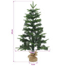 vidaXL Mini Karácsonyfa 45 cm PVC és PE Zöld