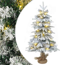 vidaXL Mini Karácsonyfa 45 cm 25 LED Meleg fehér PVC és PE