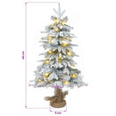 vidaXL Mini Karácsonyfa 45 cm 25 LED Meleg fehér PVC és PE