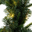 vidaXL Karácsonyi koszorú Zöld Ø 30 cm PVC és PE 25 LED