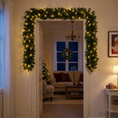vidaXL Karácsonyi girlanda Zöld 270 cm PVC 50 LED