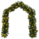 vidaXL Karácsonyi girlanda Zöld 270 cm PVC 50 LED