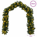 vidaXL Karácsonyi girlanda Zöld 270 cm PVC 50 LED